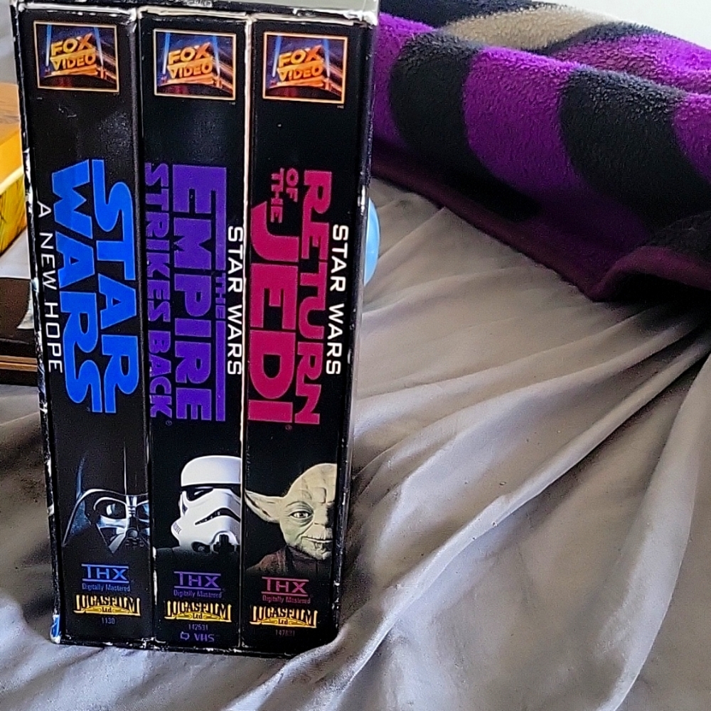 Star wars trilogy on vhs thx all 3 vhs tapes 1995 edition